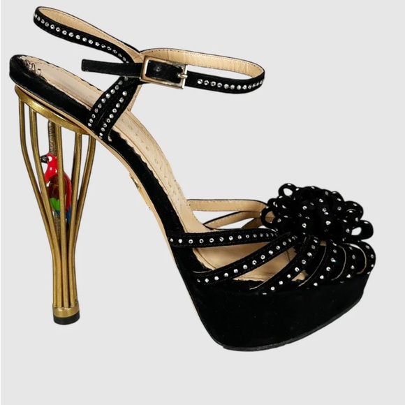 Charlotte Olympia Birds of Paradise Cage Heels - Picture 1 of 11